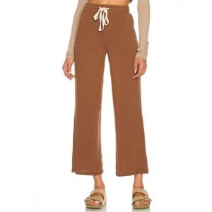 Lovers and Friends Findley Knitted Pant in Mocha Size M from REVOLVE